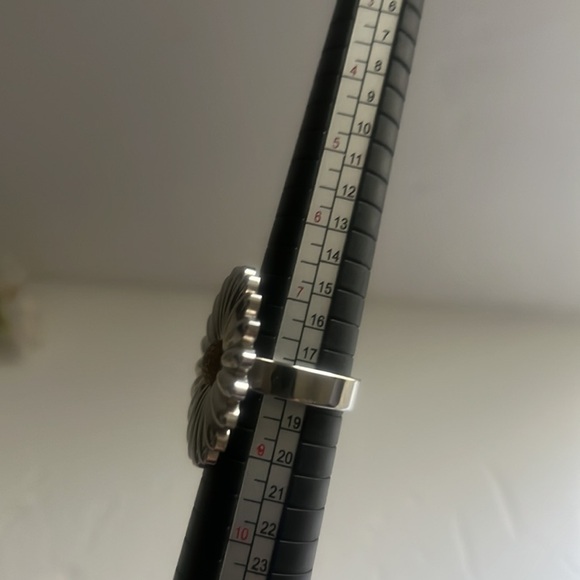 Stainless Steel sunflower Ring. - Picture 6 of 6